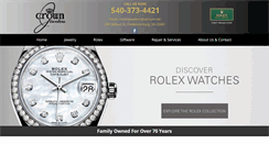 Desktop Screenshot of crownjewelersfredericksburg.com